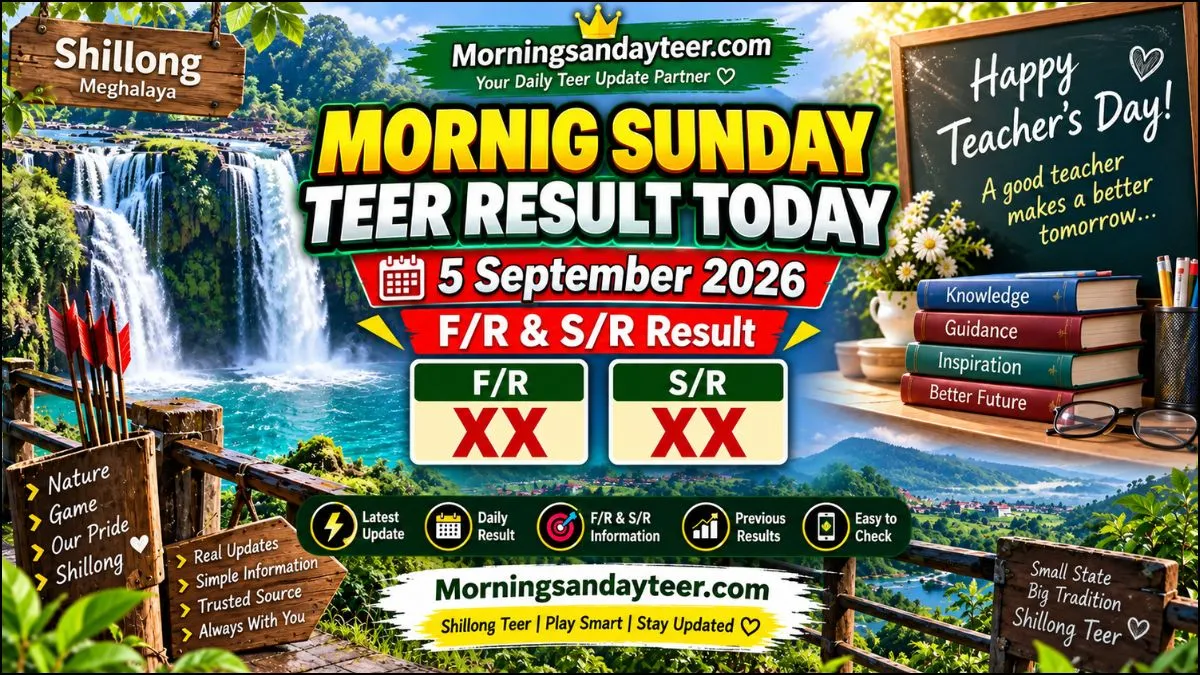 Morning Sunday Teer Result Today 5 September 2026 – F/R & S/R Result